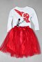 23 April 29 October Show Girl's Long Sleeve T-shirt Tutu Skirt Set