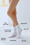 Cotton Women's Elasticless Black Ruffled Seamless Socks 3-Piece / Non-Marking / Non-Tightening Socks - 2