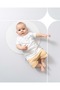 طقم تي شيرت نصف مزين بأزرار باللون البيج - 2