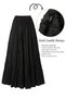 Women's Pleated Parachute Crushed Crinkle Skirt Hijab Skirt - 4
