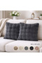 Ultrasoft Plush Decorative Throw Pillow Covers Set of 2 40X40Cm - Soft Textured