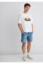 Printed Ecru T-Shirt Relaxed Fit / Relaxed Cut 0613003-70057 - 2
