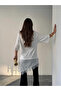 Lace Detailed Oversized Basic - Ecru - 3