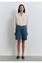 Melinda Real Blue Hazy Dark Jean Shorts 1410144-89745 - 3