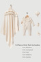 5 Piece Newborn Baby Girl Hospital Discharge Set with Daisy Lace - 3