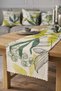 Modern Green Leaves Pattern Digital Printed Decorative Runner - 4