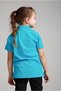 Turquoise Unisex Combed Cotton Polo Neck School T-Shirt - 3
