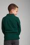 Long Sleeve Polo Neck Dark Green Combed Cotton - 2