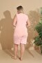 Women's Milan Fabric Large Size Curve Printed Patterned Shorts Pajama Set - 8