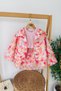 My Little One's 3-Piece Set with Floral Patterned Jacket and Skirt - Pink