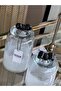 Ruban Glass Jar White Set - 2