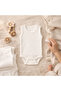5-Piece Cotton Baby Undershirt Bodysuit with Snap Fasteners White, Newborn Child 0-36 Months, Flexible Fit - 2