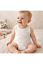 5-Piece Cotton Baby Undershirt Bodysuit with Snap Fasteners White, Newborn Child 0-36 Months, Flexible Fit - 4