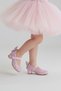 Girl's Lilac Color Heeled Butterfly Stylish Evening Shoes - 3
