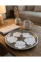6 Linen Fabric Embroidered Coffee Side Cocktail Napkins & Coasters Serving Napkins - 5