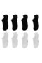 8 Pairs of Seamless Women's Bamboo Soft Textured Invisible Sneaker Socks - 6