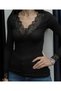 Lace-Detail V-Neck Blouse - 5