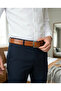 Men's Genuine Leather Belt Tan Classic Fabric Trouser Belt 3.5 cm Real Leather - 3