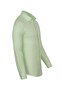 Men's Light Green Shirt Collar Slim and Regular Fit Cotton Woven Long Sleeve Shirt - 4