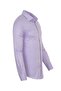 Men's Lilac Cotton Diagonal Fabric Bias Striped Slim and Regular Fit Long Sleeve Shirt - 4