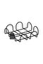 Black 18 cm Napkin Holder Large Size Napkin Stand Cafe Restaurant Hotel Stainless Metal - 2