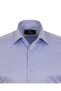 Men's Blue Cotton Diagonal Fabric Bias Striped Slim and Regular Fit Long Sleeve Shirt - 3