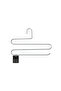5-Piece Matte Silver 3-Tier Trouser Hanger for Closet, Clothes, Shawls, Scarves, Stainless Metal