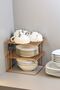 Rose 3-Tier Cabinet Plate Holder Cup Holder Kitchen Organizer Shelf Stainless Metal