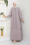 Plus Size Mother Dress with Sprinkled Stones - 6