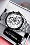 Exclusive Men's Wristwatch Waterproof Stainless Silver Color Steel Band - Dke2143C3 - 2
