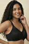 Black Gathering Bra, No Sponge, No Underwire, Seamless Lace, Comfortable Daily Bra - 6