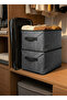 1 Piece Gray Steel Cabinet Organizer 45X25X20 Shelf Organizer Storage Foldable Organizer - 4
