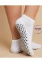 Women's 3-Piece White Cotton Insole Towel and Non-Slip Sole Yoga Pilates Hajj Tawaf Umrah Booties Home Socks - 2