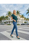 Ciel Chiffon V-Neck Flounced Casual Women's Blouse - 2