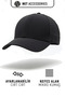 Black Micro Sports Hat Adjustable Velcro Cap Unisex