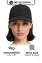 Black Micro Sports Hat Adjustable Velcro Cap Unisex - 4