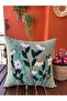 Panch Punch Cushion Cover Daisy Flower Model Handmade 100% Handcrafted Light Green - 3