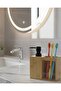 Bamboo Bathroom Set |   Liquid Soap Dispenser and Toothbrush Holder Set |   Matte Black Detailed