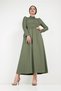 Stone-Embellished Collar Dress 40455 - 2
