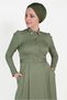 Stone-Embellished Collar Dress 40455
