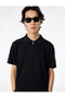 Regular Fit Viscose Half Zipper Short Sleeve Knitwear T-Shirt