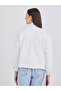 Women White Regular Fit Bomber Jacket with Pockets - 6