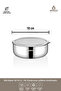 Steelbox 2 Pieces Stainless Steel Transparent Lid Storage Box 18 cm - 4