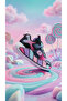 Daily Unisex Children's Black Pink Sports Shoes Sneaker Velcro Comfortable Lightweight Comfortable Durable 02-03 - 2