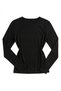Women's Long Sleeve Crew Neck Body Cotton Lycra T-Shirt Body-Hugging Stretch Fabric - 3606 - 2