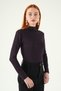Plum Shoulder Buttoned Blouse 8312A - 6