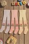Pack of 3 Girls' & Kids' Cotton Patterned Tights - 4