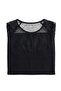 Women's Cotton Undershirt with Lace Tulle, Zero Sleeve, Special Flexible Fit (3162) - 4