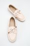 Women's Beaded Detailed Ballerina Shoes Tan Suede - 4