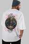 Odin 2 Back Printed White Oversize T-Shirt Men Women Cotton Crew Neck T-Shirt - 7
